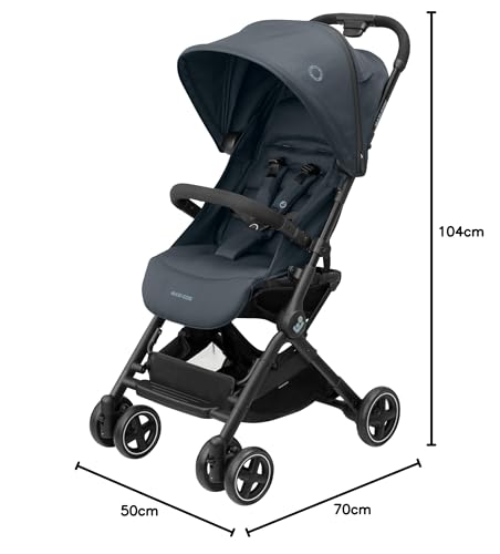 Maxi-Cosi Lara2 Silla de Paseo Ligera y Compacta, con Plegado Automático y Reclinación Total, de 0 a 4 Años (hasta 22 kg), Essential Graphite