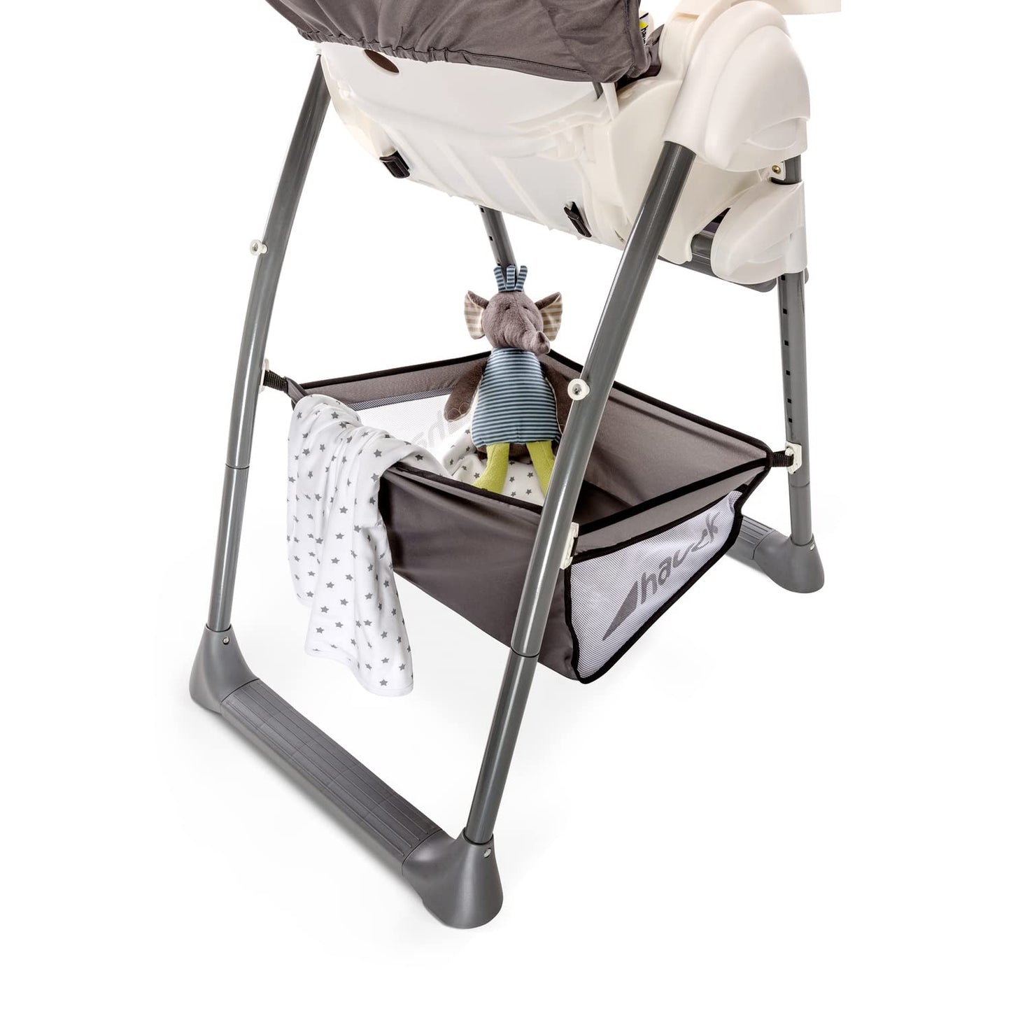 hauck Sit N Relax Trona Bebé Evolutiva con Hamaca Alta, desde 0 Meses, Plegable, Altura Regulable, Panda/Grey