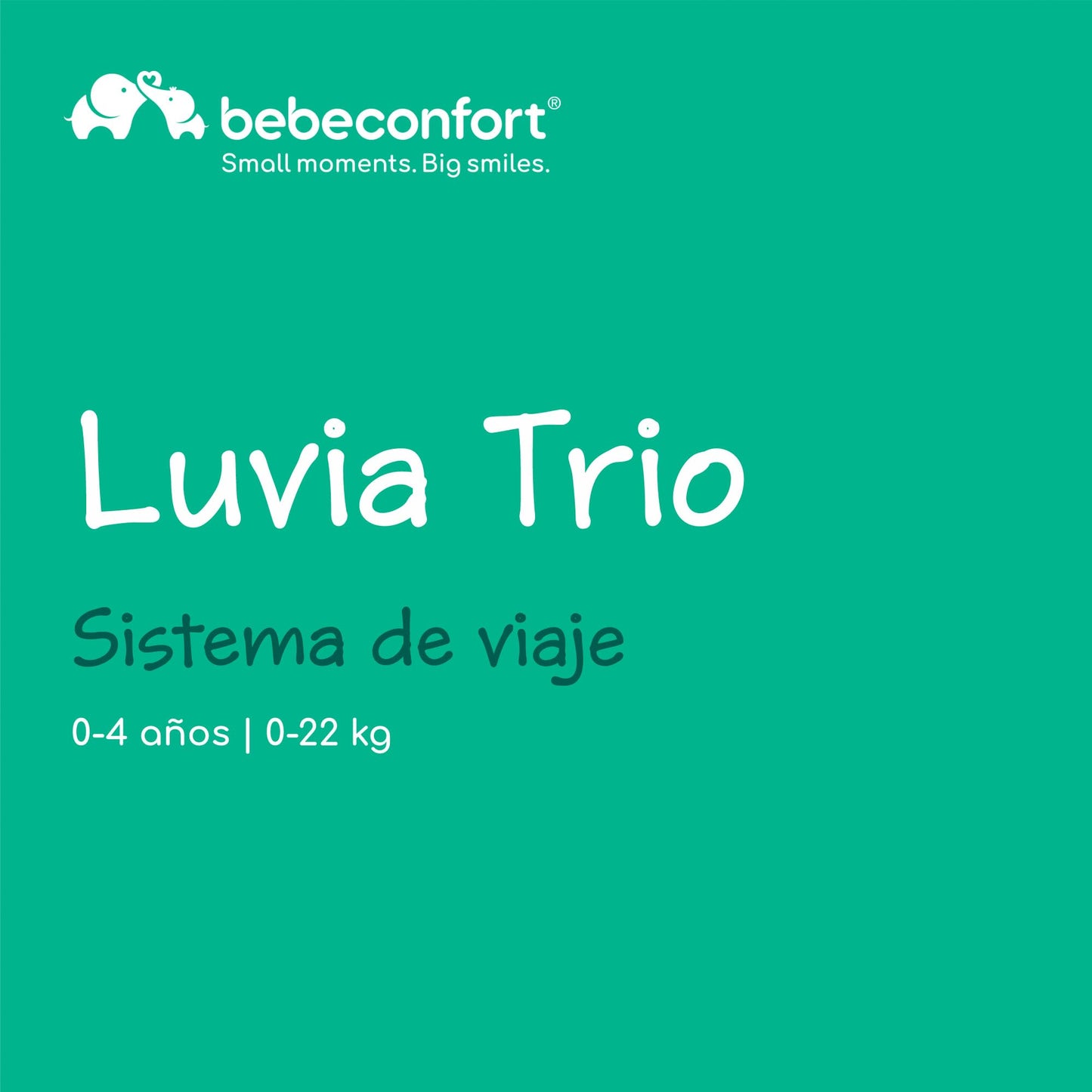 Bebeconfort Luvia Trio Carrito 3 en 1, con Cochecito, Silla de Coche y Capazo, con Cierre Inteligente, Manillar Ajustable, Absorción de Impactos, Mineral Graphite
