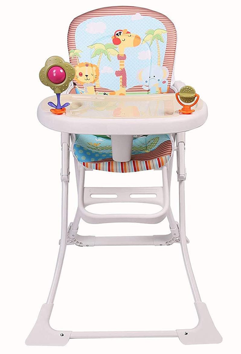 Star Ibaby Pretty Trona para Bebé con Juguetes, Doble Bandeja y Reposapiés Ajustable
