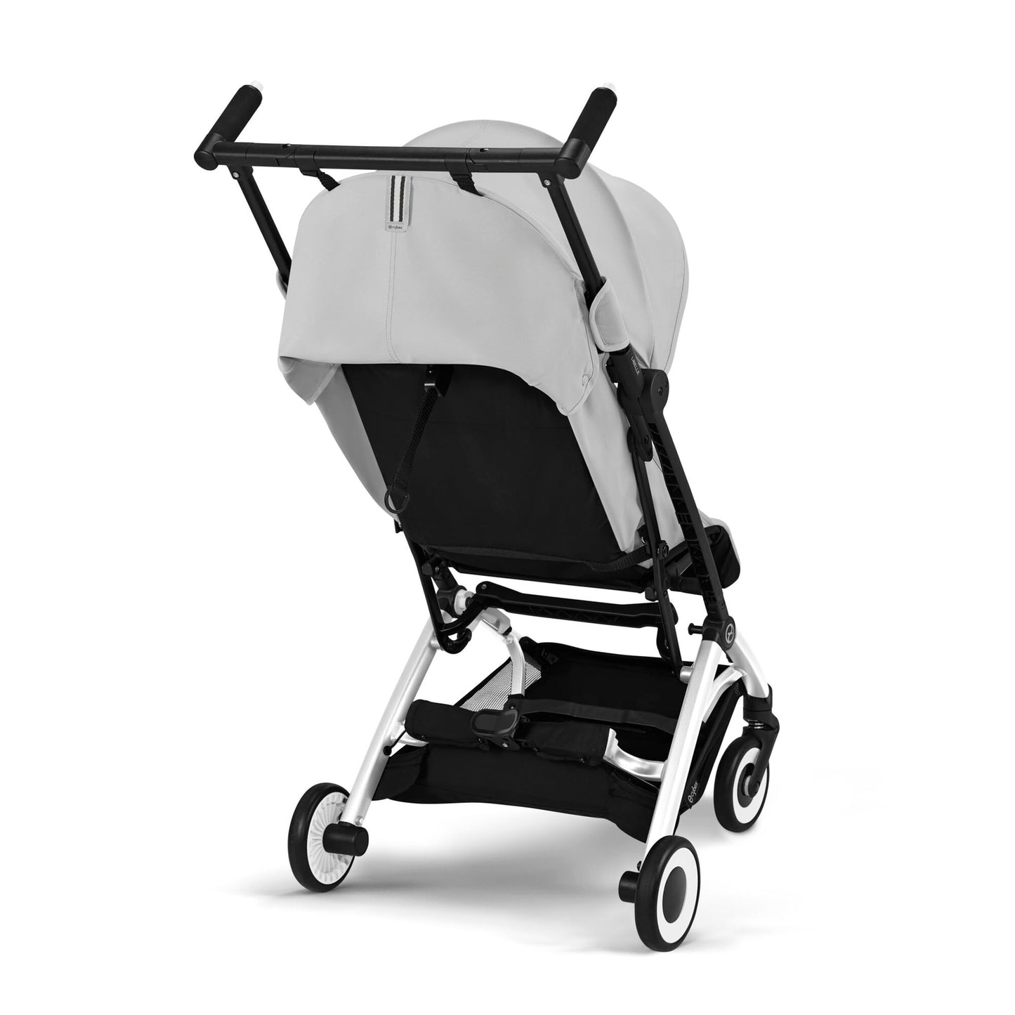 CYBEX Gold Sillita de paseo Libelle con sistema de arnés One-Pull, De 6 meses a 4 años aprox (máx. 22 kg), Ligero (sólo 6 kg), Fog Grey (Gris con marco plateado)