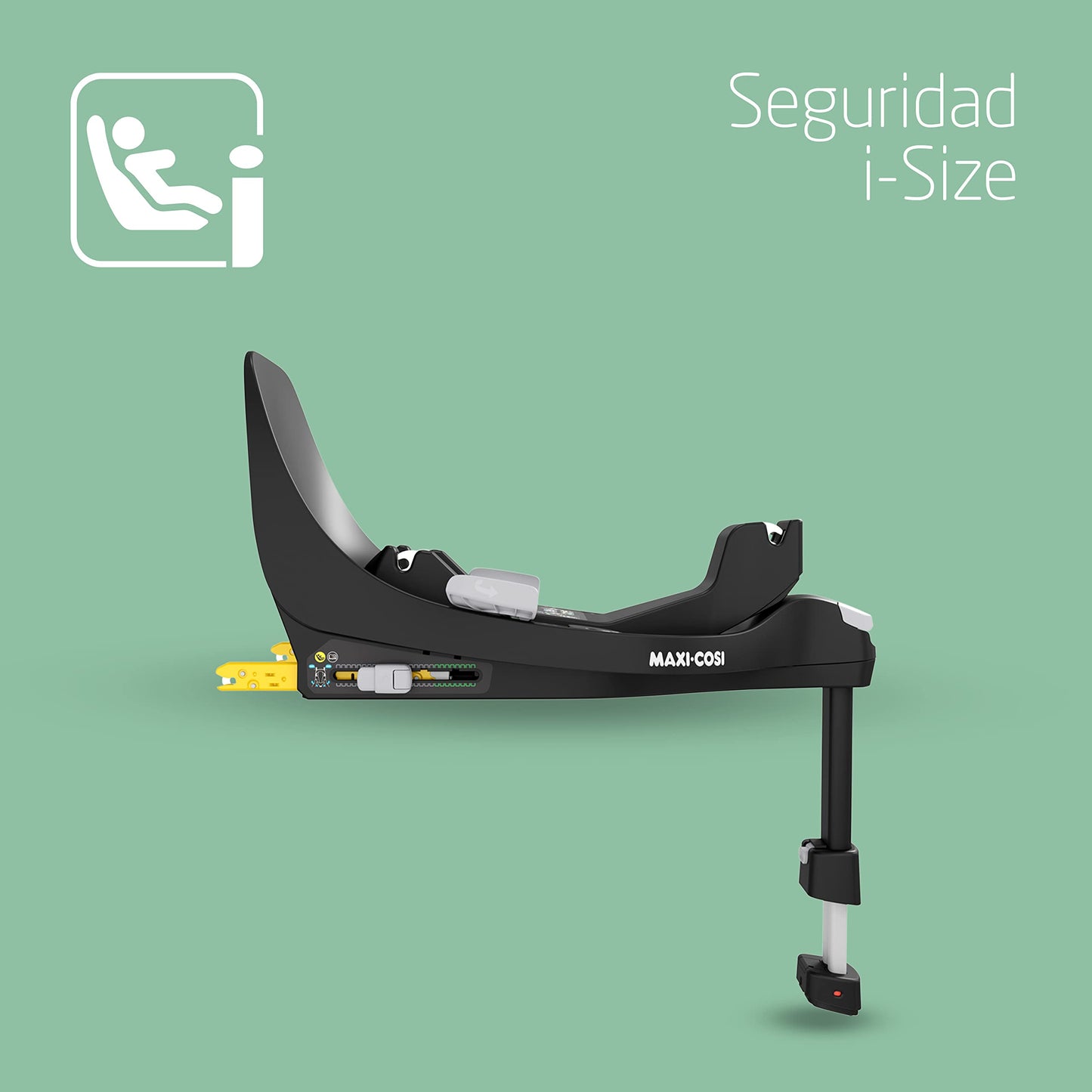 Maxi-Cosi FamilyFix 360 i-Size Base ISOFIX Giratoria 360, con Giro FlexiSpin, de 0 a 4 Años (40-105 cm), Negra
