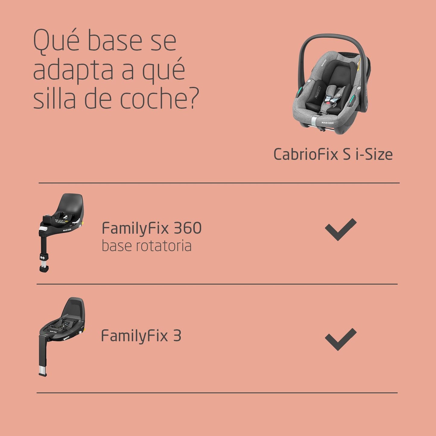 Maxi-Cosi Zelia S Trio Cochecito 3 en 1, Plegable y Compacto, con Silla de Coche CabrioFix S i-Size, de 0 a 4 Años, Gris