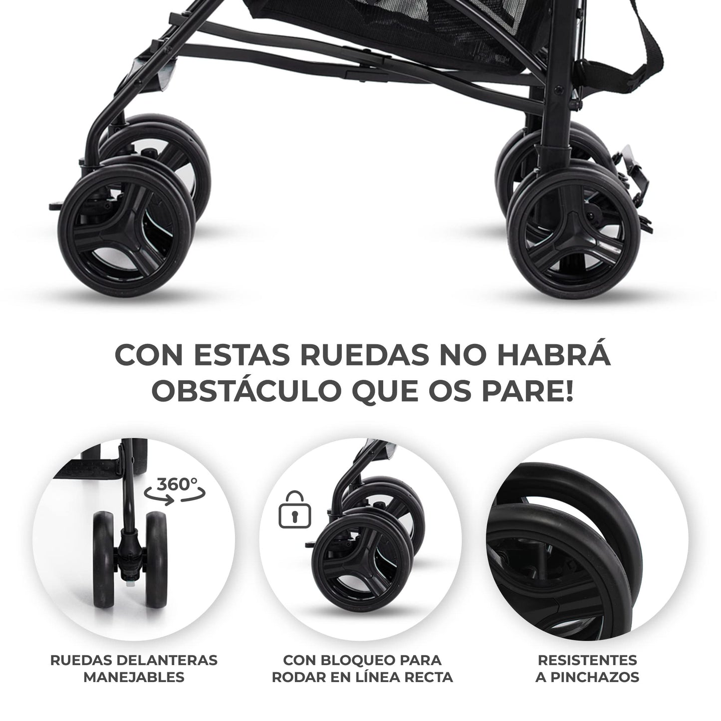 Kinderkraft TIK Silla de Paseo Ligera, Plegable (6,5 kg), con Reclinación Total y Tejido Impermeable, Verde