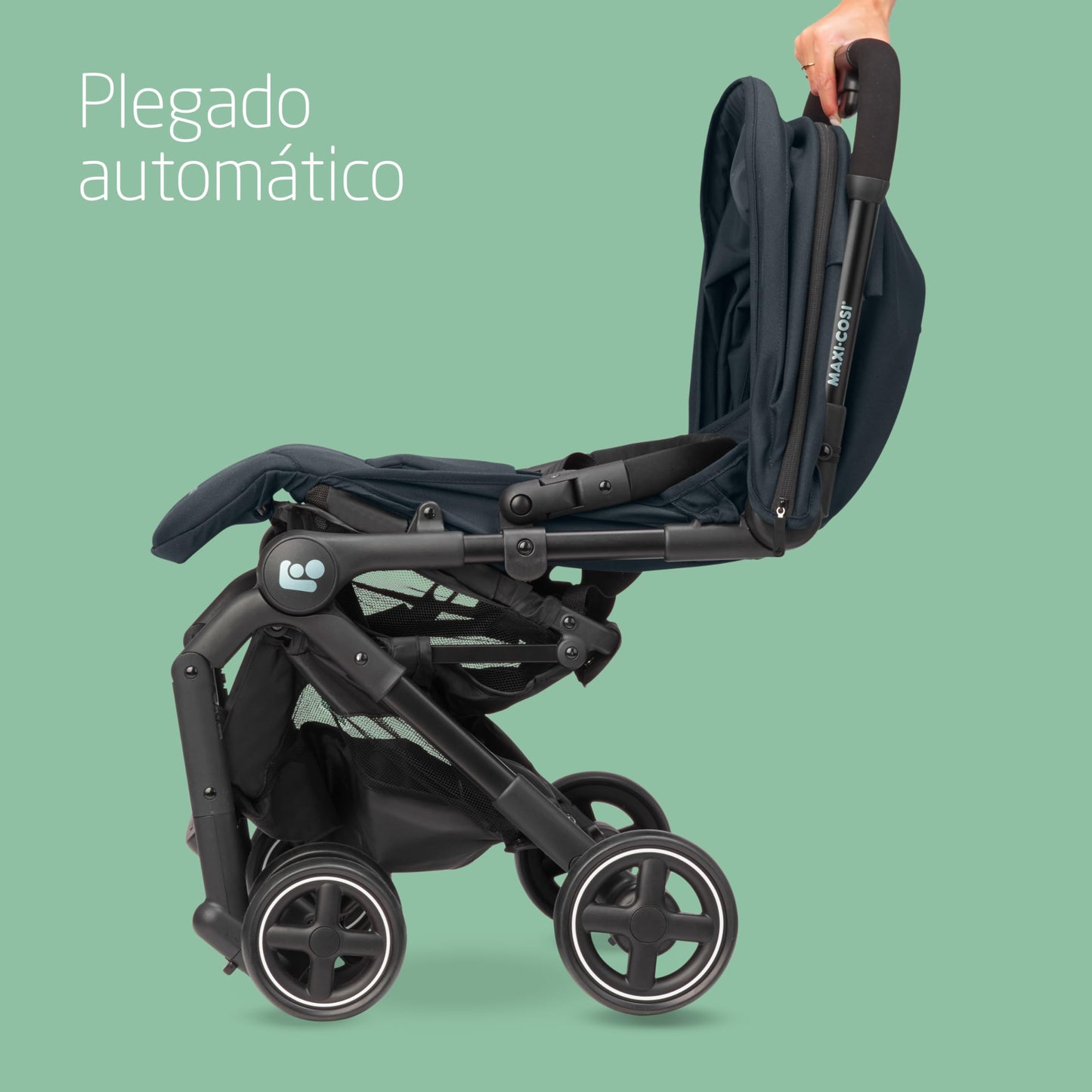 Maxi-Cosi Lara2 Silla de Paseo Ligera y Compacta, con Plegado Automático y Reclinación Total, de 0 a 4 Años (hasta 22 kg), Essential Graphite