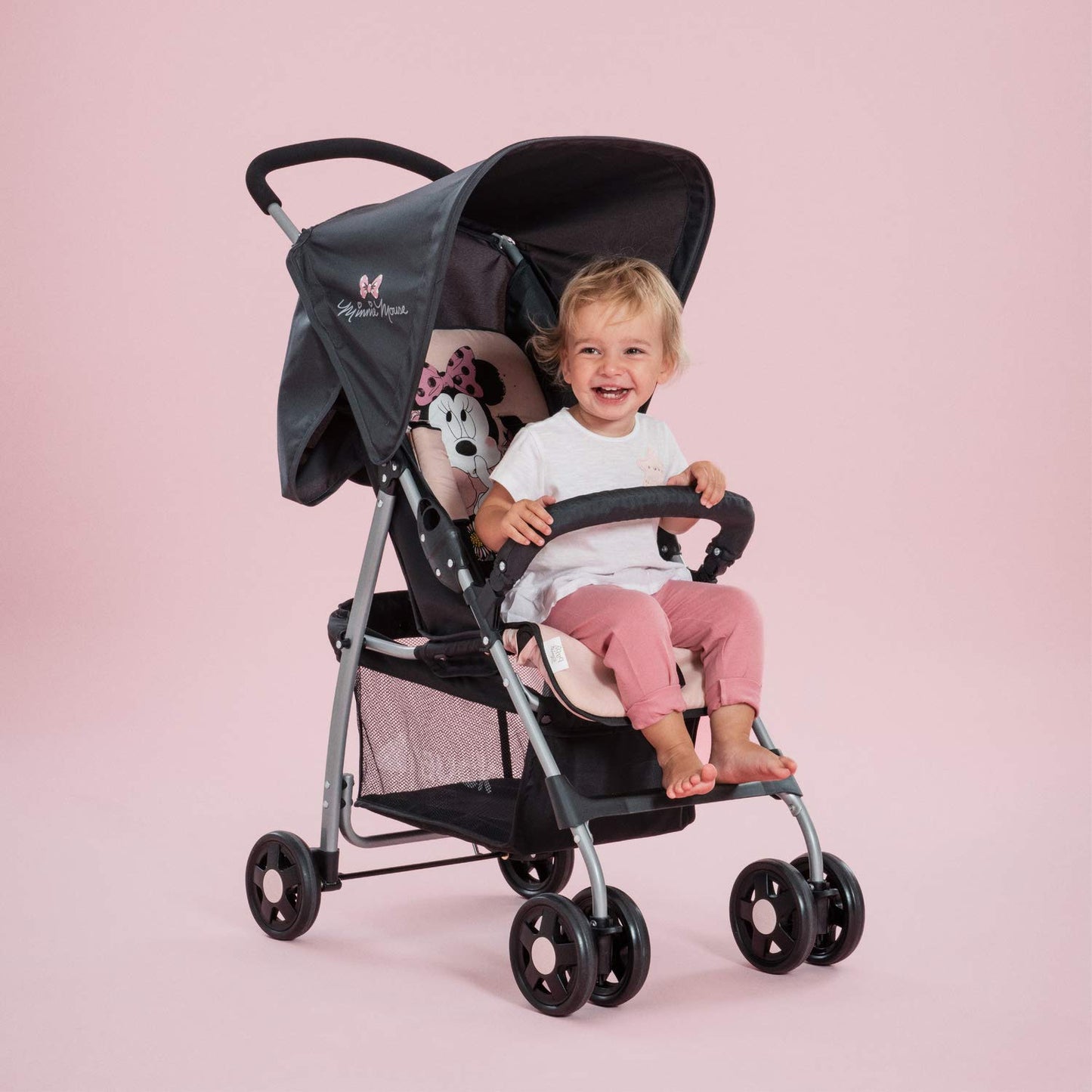 hauck Sport Silla de Paseo Ligera Disney Minnie Mouse, Reclinable desde Nacimiento (hasta 15 kg), Plegable, Rosa