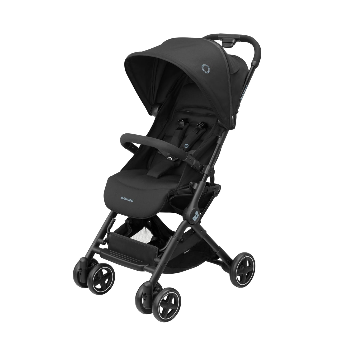 Maxi-Cosi Lara2 Silla de Paseo Ligera y Compacta, con Plegado Automático, Reclinación Total y Bandolera, de 0 a 4 Años (hasta 22 kg), Essential Black