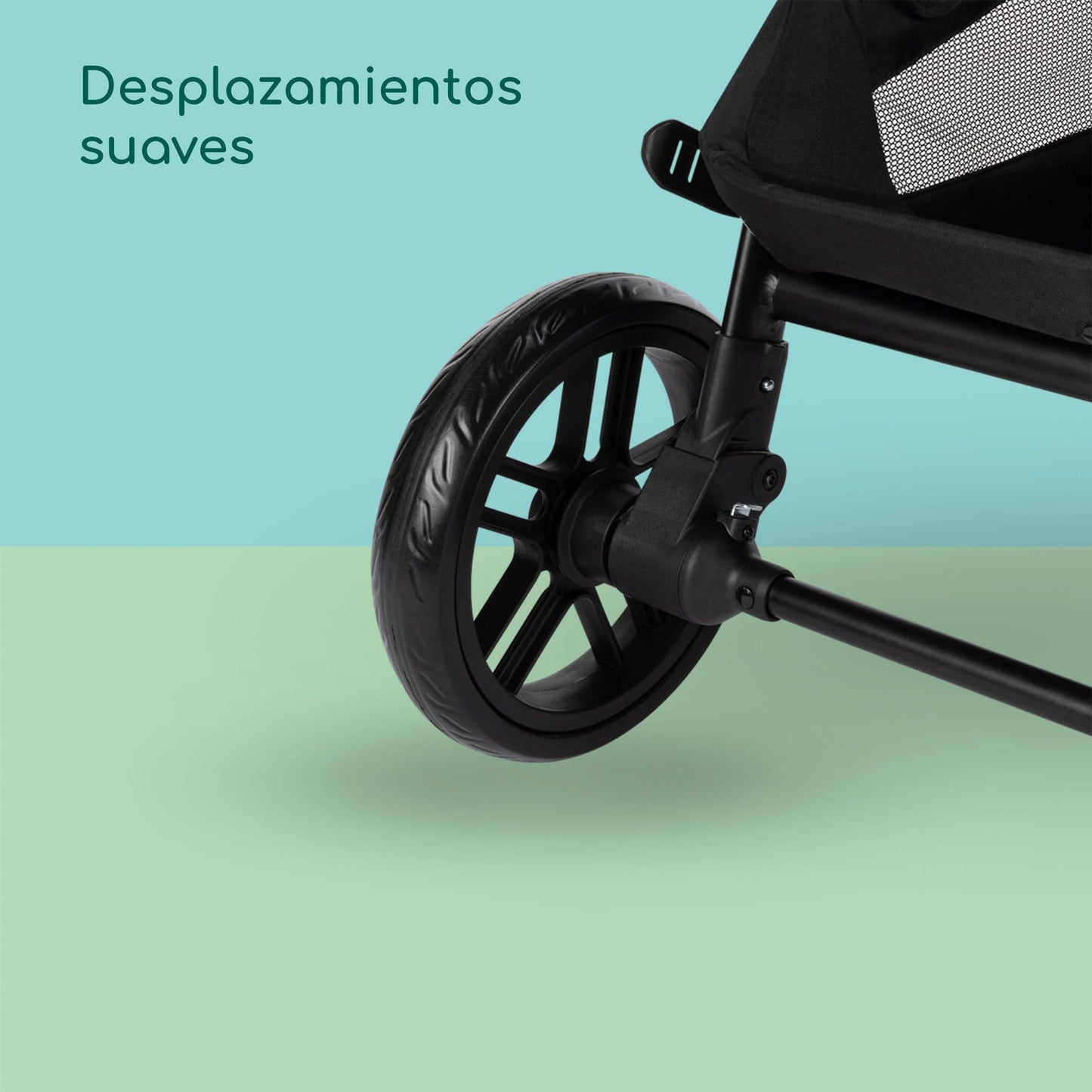 Bebeconfort Luvia Trio Carrito 3 en 1, con Cochecito, Silla de Coche y Capazo, con Cierre Inteligente, Manillar Ajustable, Absorción de Impactos, Mineral Graphite