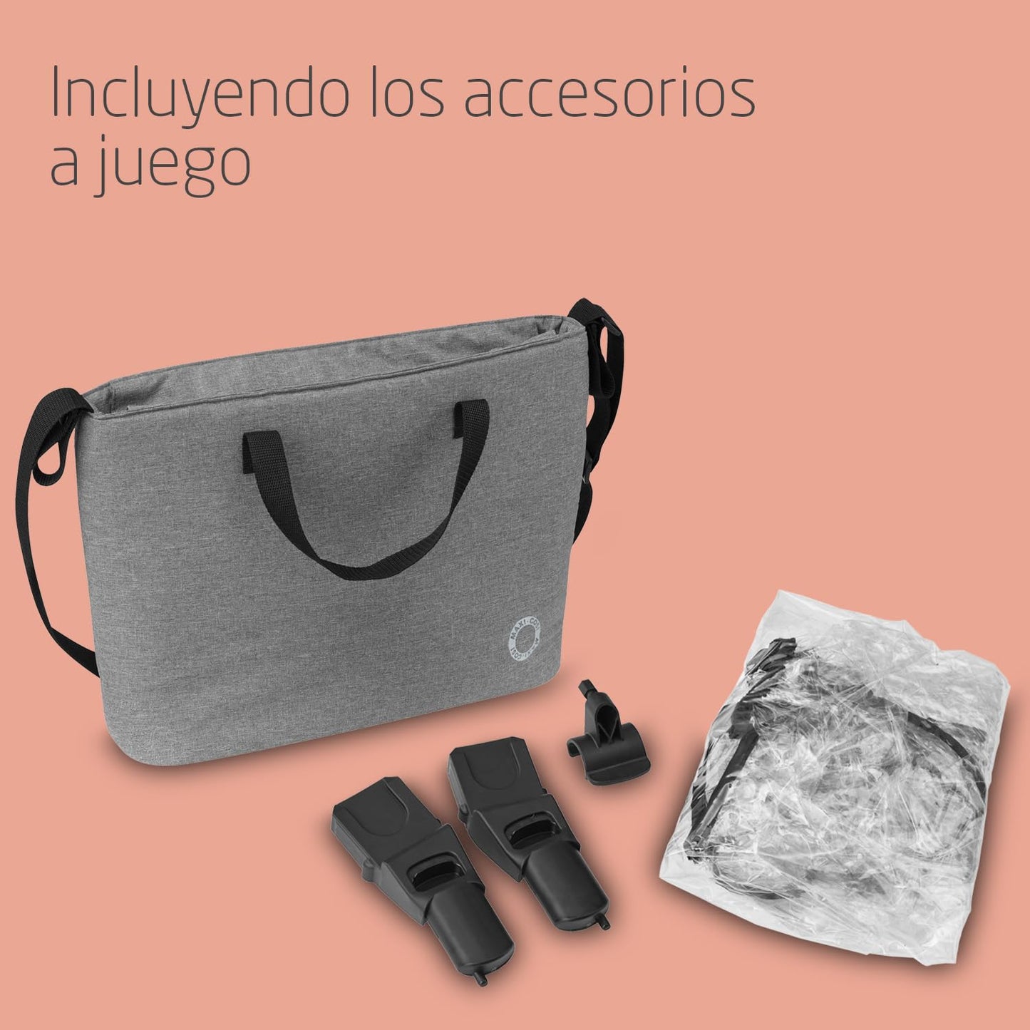 Maxi-Cosi Zelia S Trio Cochecito 3 en 1, Plegable y Compacto, con Silla de Coche CabrioFix S i-Size, de 0 a 4 Años, Gris