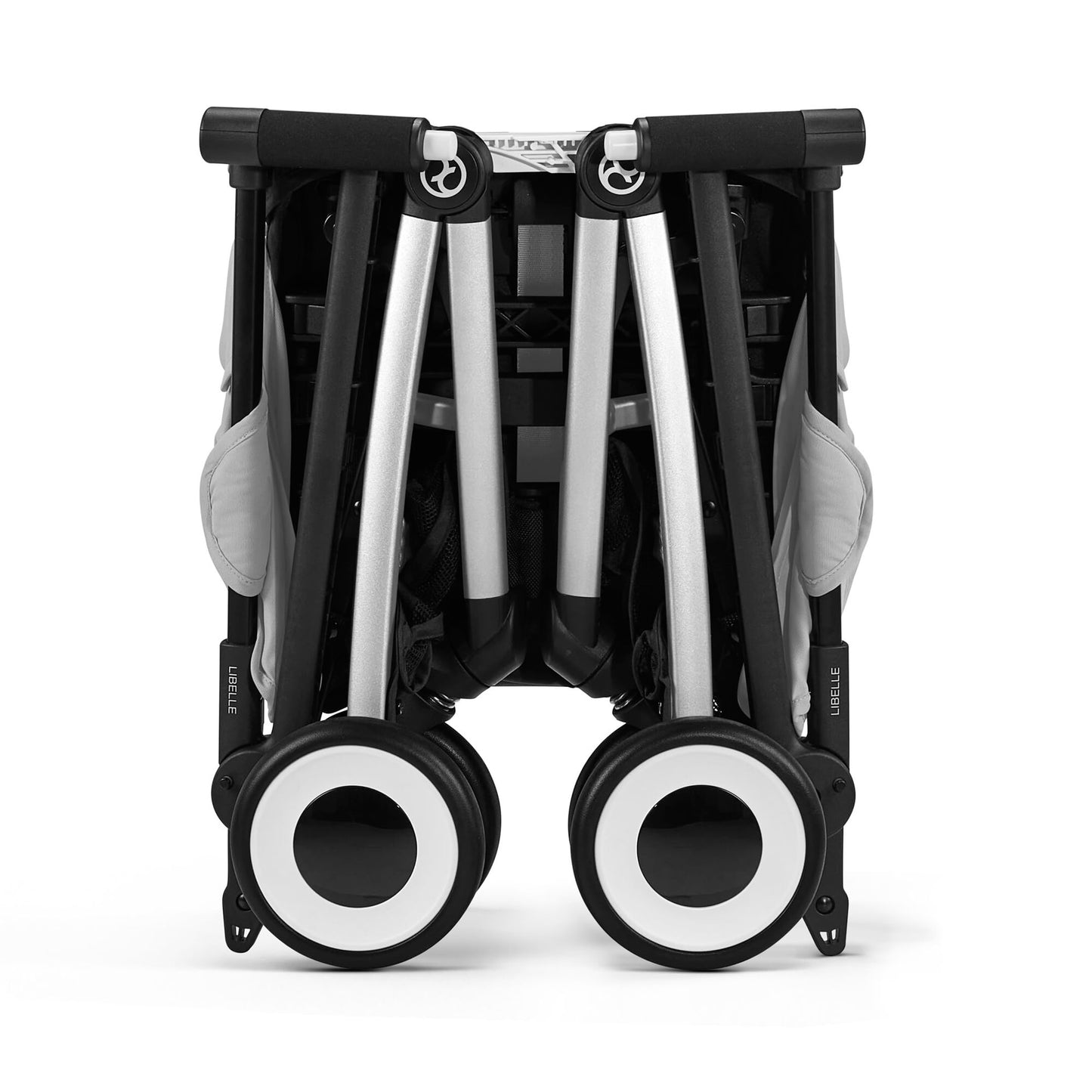 CYBEX Gold Sillita de paseo Libelle con sistema de arnés One-Pull, De 6 meses a 4 años aprox (máx. 22 kg), Ligero (sólo 6 kg), Fog Grey (Gris con marco plateado)