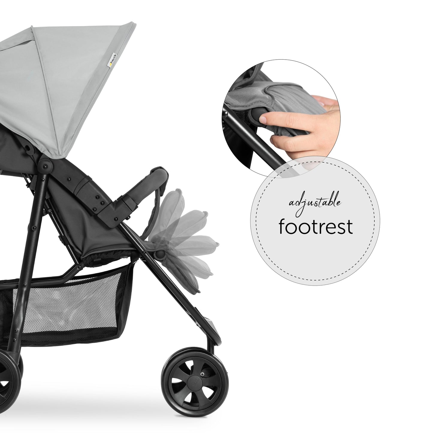 hauck Citi Neo 3 Silla de Paseo Ligera de 3 Ruedas, Reclinable desde Nacimiento hasta 22 kg, Plegado Compacto, Gris