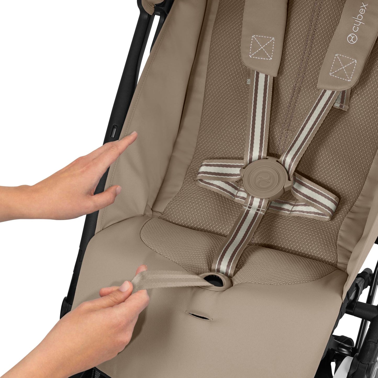 CYBEX Gold Sillita de paseo Libelle con sistema de arnés One-Pull, De 6 meses a 4 años aprox (máx. 22 kg), Ligero (sólo 6 kg), Fog Grey (Gris con marco plateado)