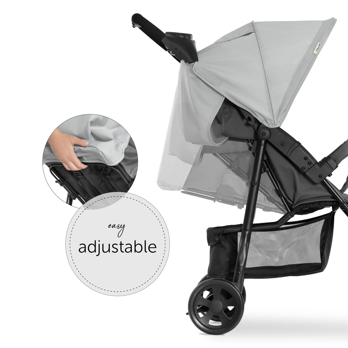 hauck Citi Neo 3 Silla de Paseo Ligera de 3 Ruedas, Reclinable desde Nacimiento hasta 22 kg, Plegado Compacto, Gris