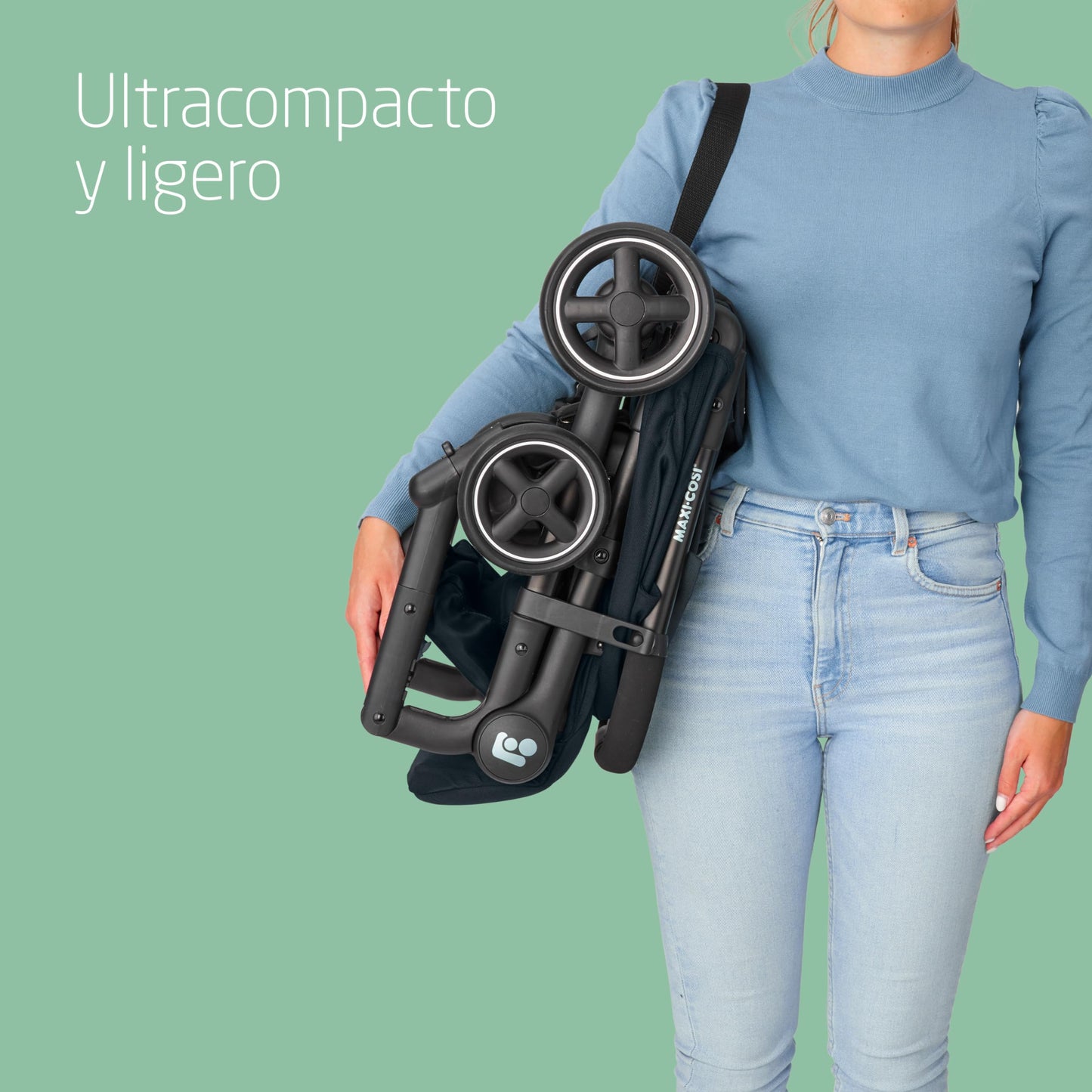 Maxi-Cosi Lara2 Silla de Paseo Ligera y Compacta, con Plegado Automático y Reclinación Total, de 0 a 4 Años (hasta 22 kg), Essential Graphite