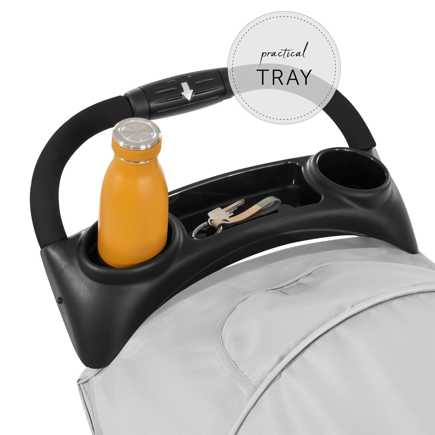 hauck Citi Neo 3 Silla de Paseo Ligera de 3 Ruedas, Reclinable desde Nacimiento hasta 22 kg, Plegado Compacto, Gris