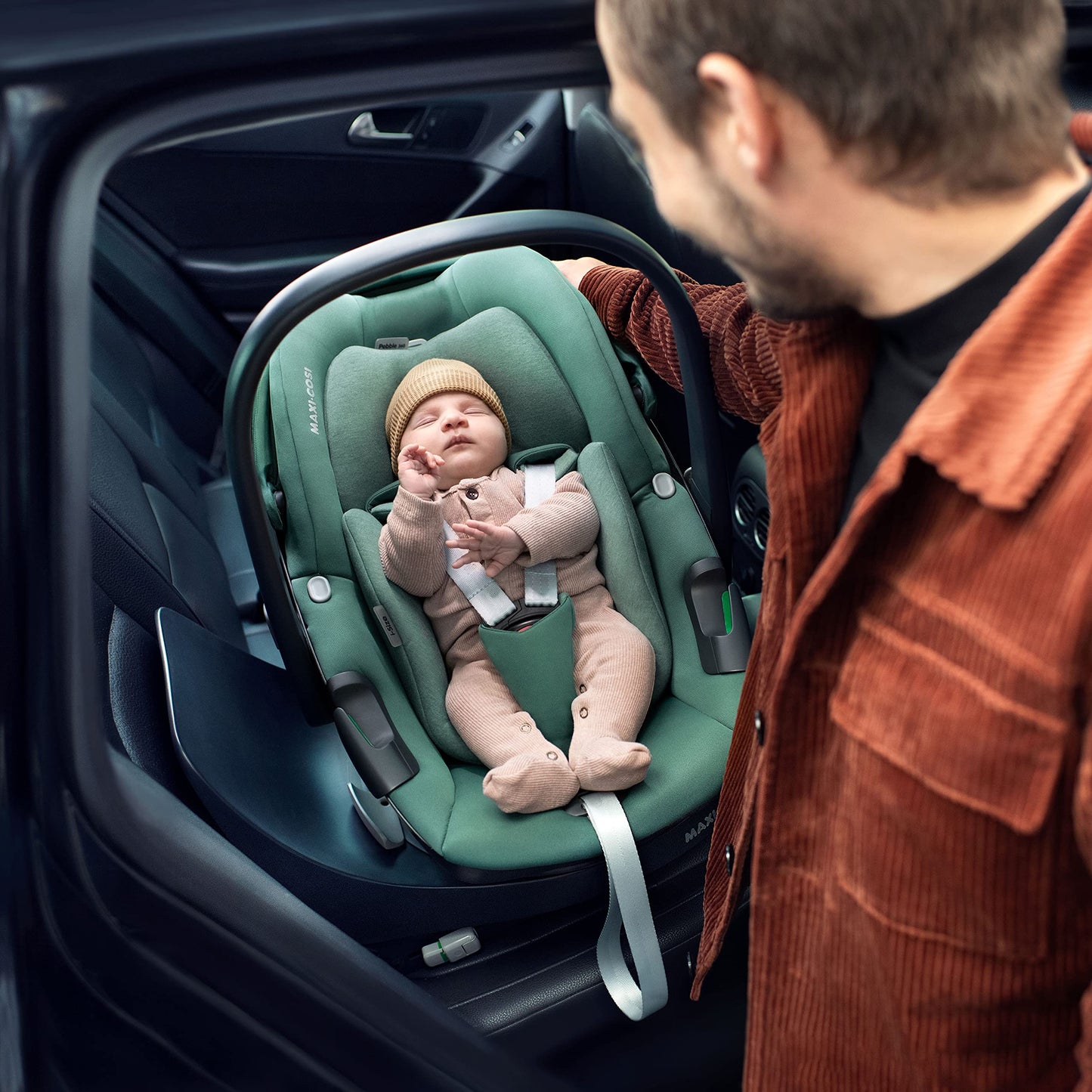 Maxi-Cosi FamilyFix 360 i-Size Base ISOFIX Giratoria 360, con Giro FlexiSpin, de 0 a 4 Años (40-105 cm), Negra