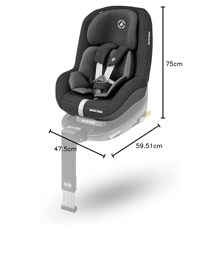 Maxi-Cosi Pearl Pro² Silla de Coche i-Size, con ISOFIX, de 6 Meses a 4 Años (67 a 105 cm), Negro
