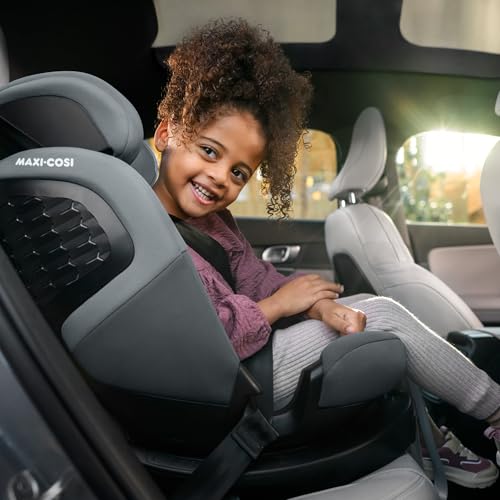 Maxi-Cosi Emerald 360 S i-Size Silla de Coche Giratoria 360º Multiedad, con 4 Reclinaciones y Protección G-CELL, de 0 a 12 Años, Tonal Graphite