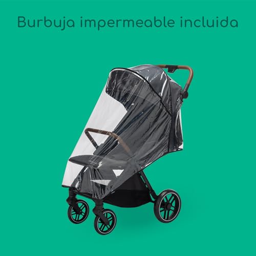 Bebeconfort Indra, Silla paseo bebe, 0-4 años (22 kg), Silla paseo plegable rápido y automático, Suspensión integrada, Posición de reclinación total, Compatible con silla de coche, Mineral Graphite