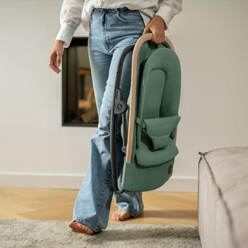 Maxi-Cosi Kori Hamaca y Balancín Bebé 2 en 1, Ligera y Plegable, con 3 Reclinaciones, de 0 a 6 Meses (hasta 9 kg), Essential Graphite