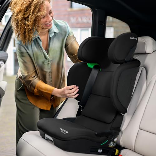 Maxi-Cosi Tanza i-Size Silla de Coche Plegable y Portátil, con ISOFIX, Protección G-CELL y 10 Posiciones de Reposacabezas, de 3.5 a 12 Años, Full Black