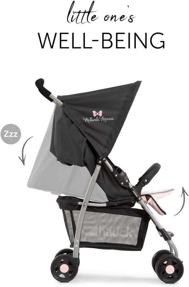 hauck Sport Silla de Paseo Ligera Disney Minnie Mouse, Reclinable desde Nacimiento (hasta 15 kg), Plegable, Rosa