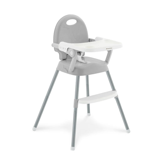 KikkaBoo SPOONY Trona Bebé 3 en 1 Evolutiva, Plegable, con Bandeja Extraíble, hasta 36 Meses, Gris