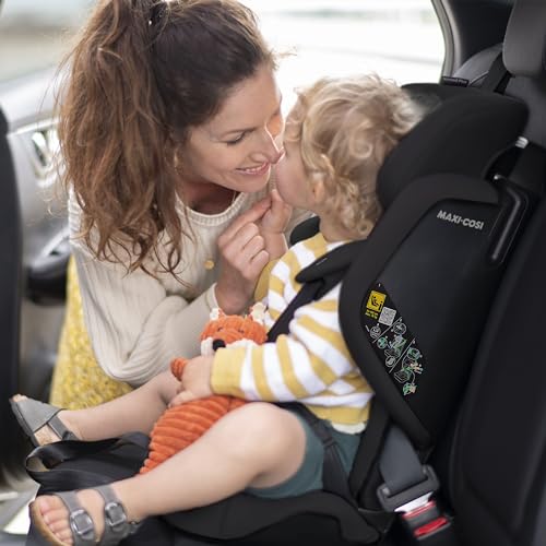 Maxi-Cosi Nomad Plus Silla de Coche de Viaje Plegable, Ligera y Ultracompacta, con Bolsa de Viaje y Protección Lateral, de 15 Meses a 4 Años, Negro