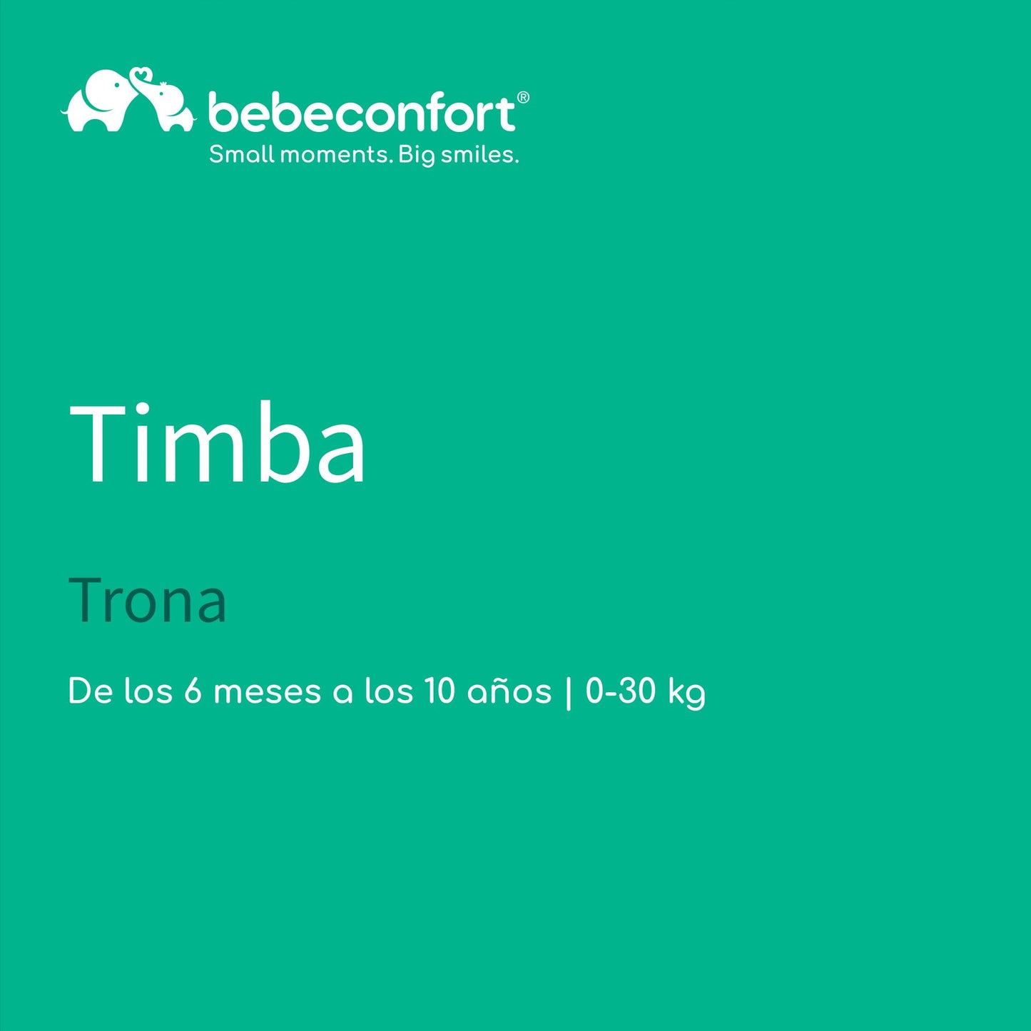 Bebeconfort Timba Trona Evolutiva de Madera, de 6 Meses a 99 Años (hasta 110 kg), con Bandeja Extraíble y Asiento Ajustable, Natural