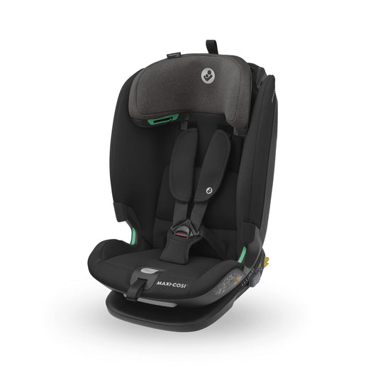 Maxi-Cosi Titan Plus i-Size Silla de Coche Multiedad, con Protección G-CELL y 4 Reclinaciones, de 15 Meses a 12 Años (76-150 cm), Negro