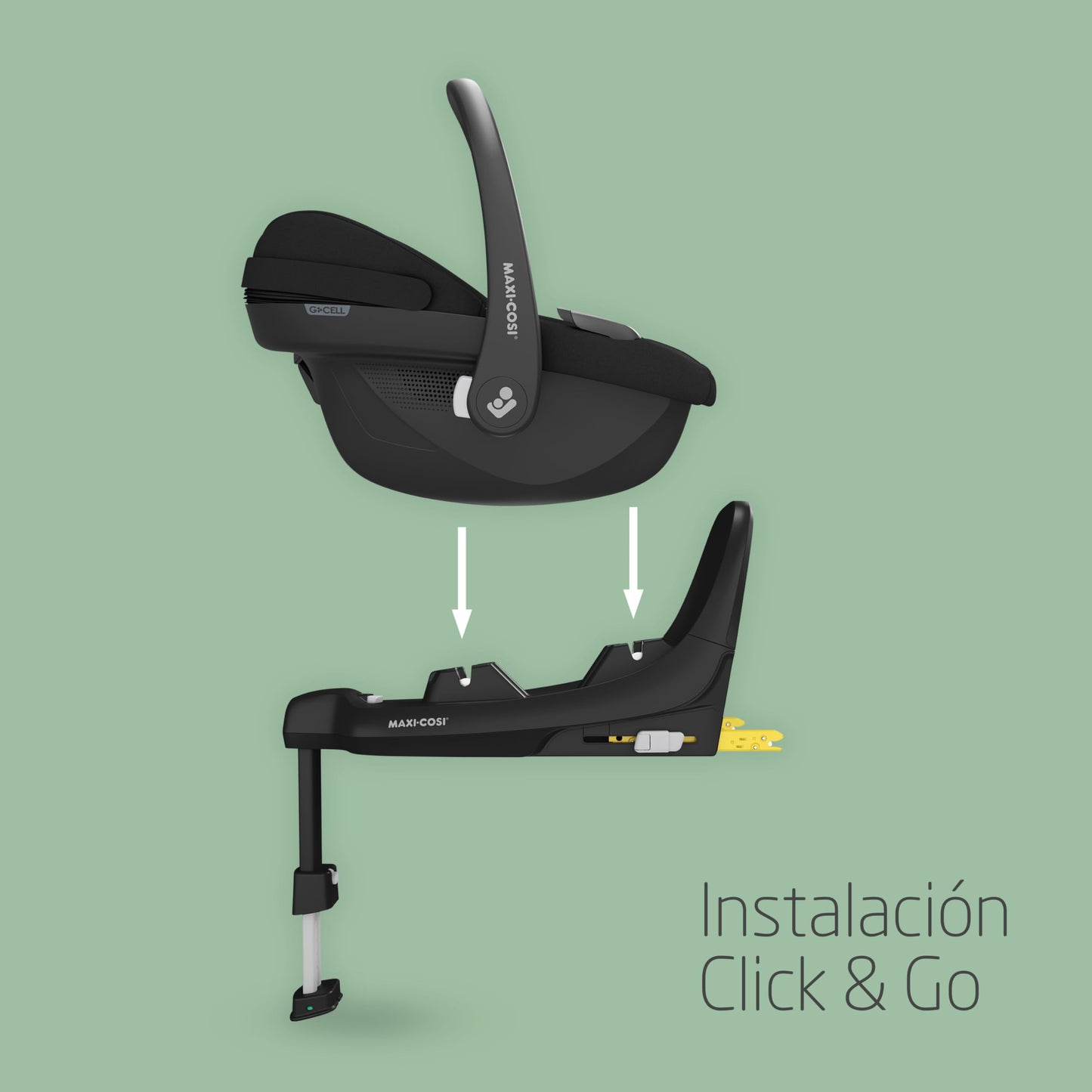Maxi-Cosi Pebble S i-Size Silla de Coche Ligera para Recién Nacido, con Reductor y Protección G-CELL, de 0-15 Meses, Tonal Black