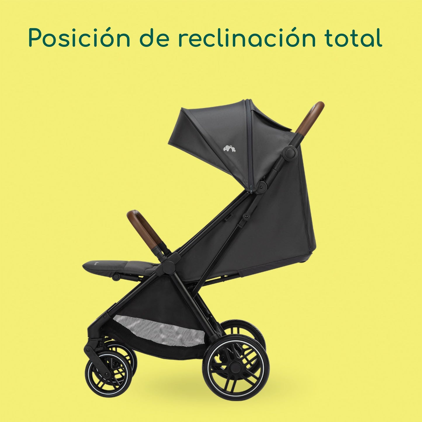 Bebeconfort Indra, Silla paseo bebe, 0-4 años (22 kg), Silla paseo plegable rápido y automático, Suspensión integrada, Posición de reclinación total, Compatible con silla de coche, Mineral Graphite