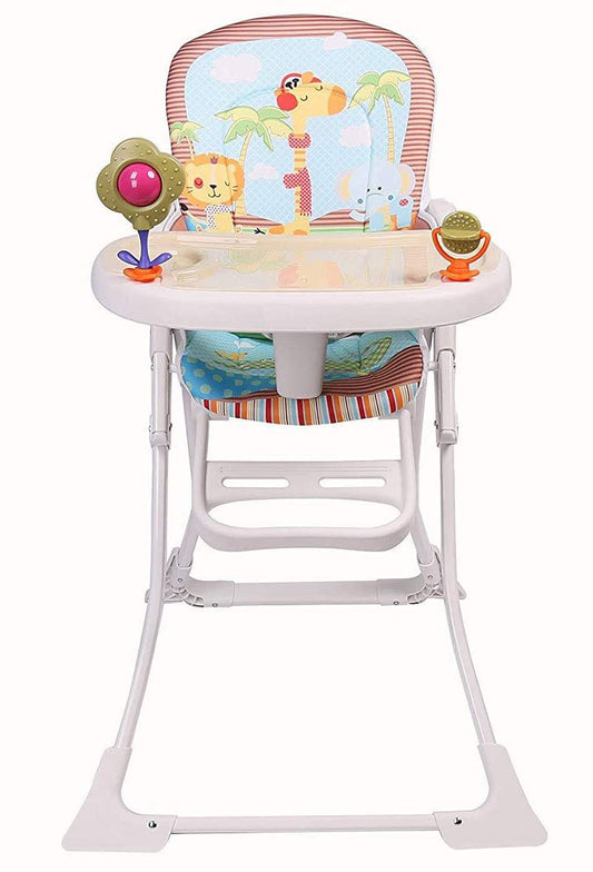 Star Ibaby Pretty Trona para Bebé con Juguetes, Doble Bandeja y Reposapiés Ajustable