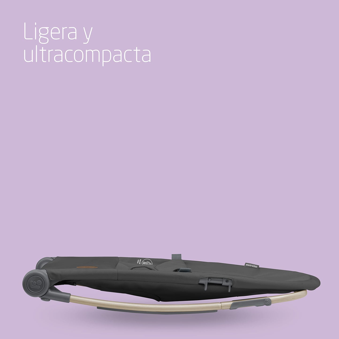 Maxi-Cosi Loa Mecedora Portátil para Bebé, Ligera y con Plegado Ultracompacto, con 2 Reclinaciones, Tejidos 100% Reciclados, Beyond Graphite