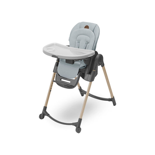 Maxi-Cosi Minla Trona Evolutiva 6 en 1, con 9 Alturas y 5 Reclinaciones, Plegado Compacto, de 0 a 14 Años, Eco Care, Beyond Grey