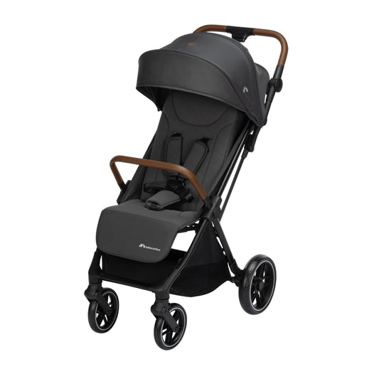 Bebeconfort Indra, Silla paseo bebe, 0-4 años (22 kg), Silla paseo plegable rápido y automático, Suspensión integrada, Posición de reclinación total, Compatible con silla de coche, Mineral Graphite