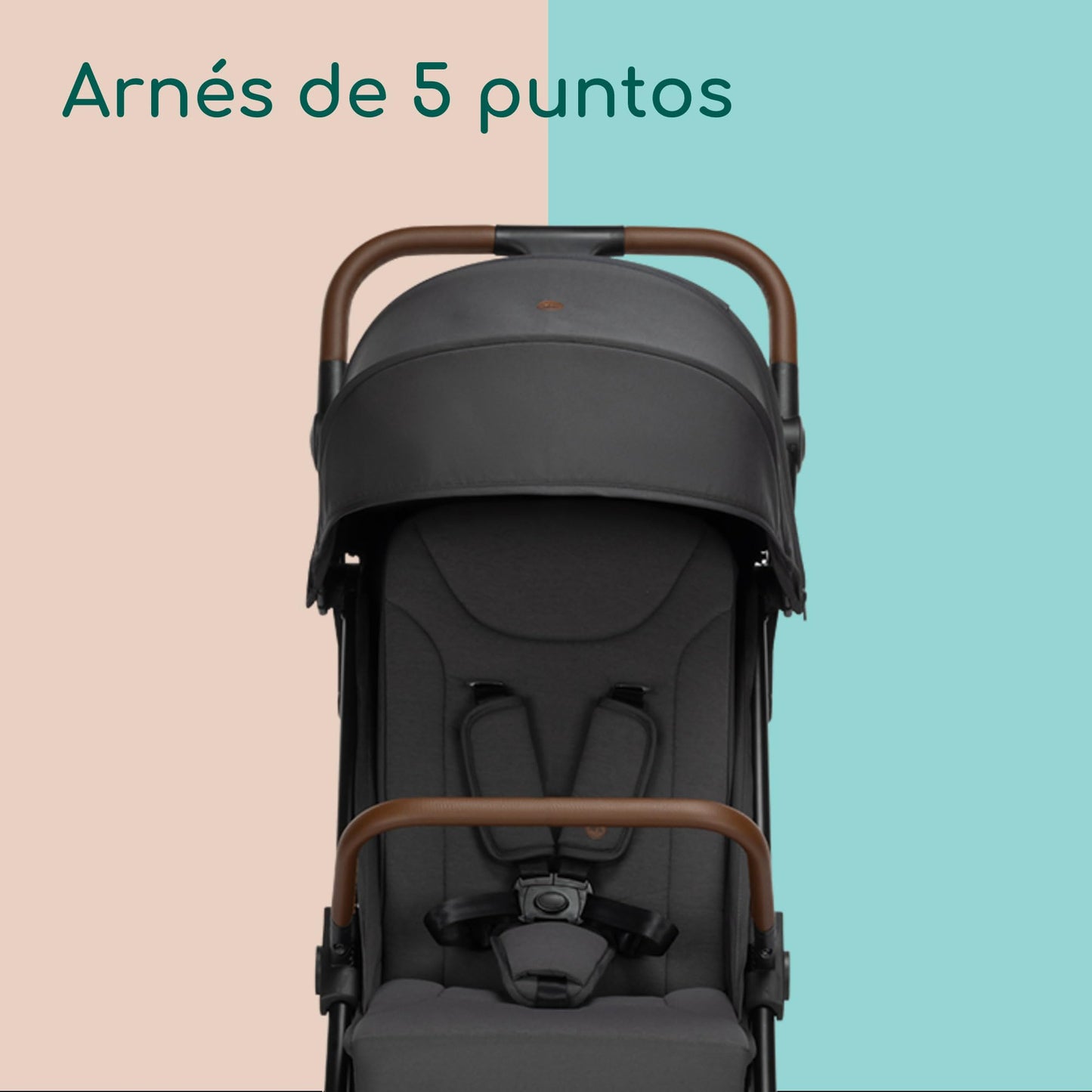 Bebeconfort Indra, Silla paseo bebe, 0-4 años (22 kg), Silla paseo plegable rápido y automático, Suspensión integrada, Posición de reclinación total, Compatible con silla de coche, Mineral Graphite