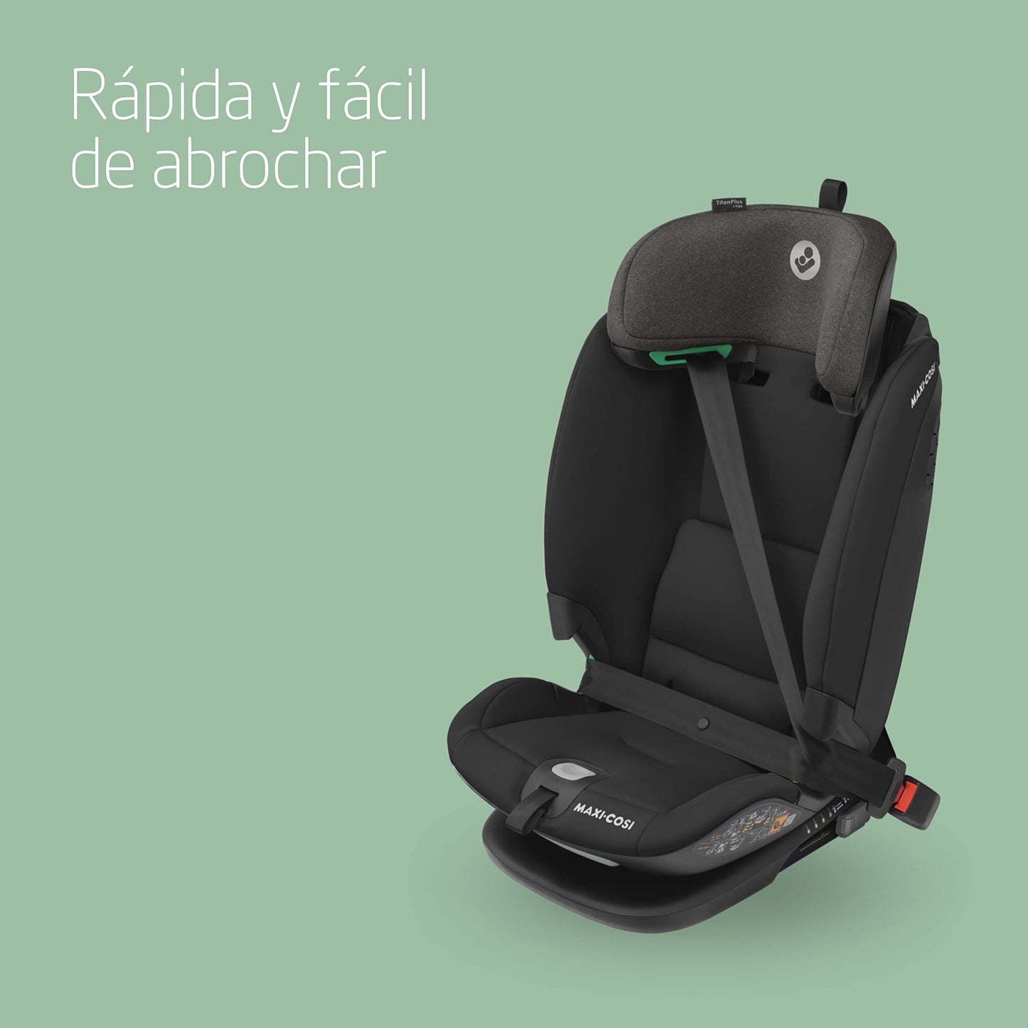 Maxi-Cosi Titan Plus i-Size Silla de Coche Multiedad, con Protección G-CELL y 4 Reclinaciones, de 15 Meses a 12 Años (76-150 cm), Negro