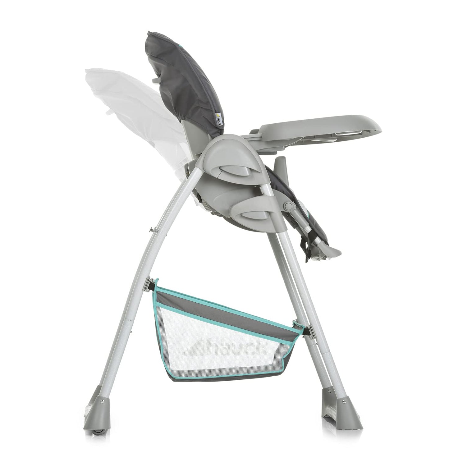 hauck Sit N Relax Trona Evolutiva con Hamaca para Bebé, desde 0 Meses, Plegable, Altura Regulable, Hearts/Grey