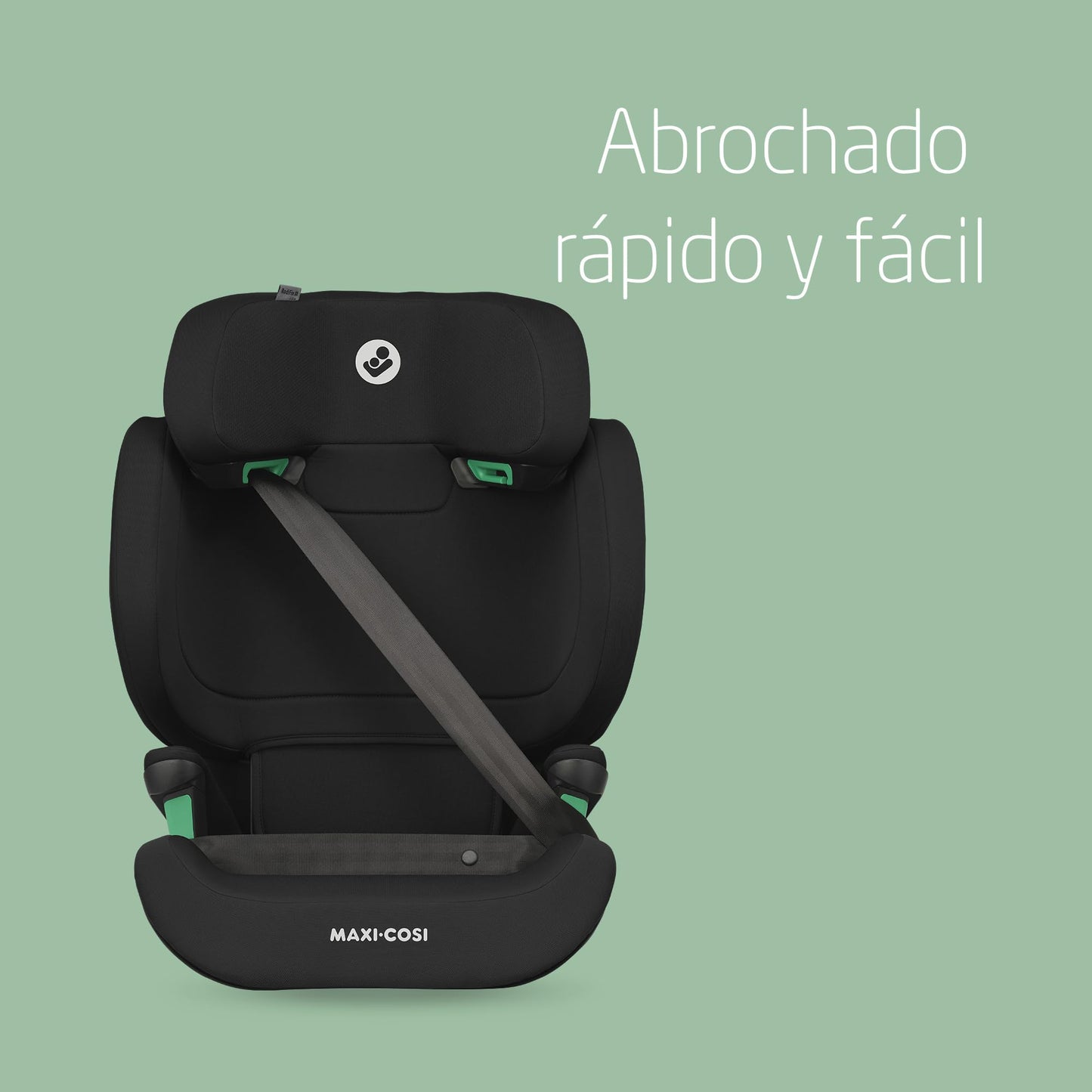 Maxi-Cosi RodiFix M i-Size Silla de Coche ISOFIX con Respaldo Alto, con Protección G-CELL, de 3.5 a 12 Años (100-150 cm), Basic Black