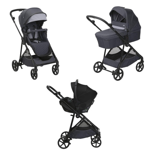 Chicco Trio Seety Sistema Modular 3 Piezas, con Cochecito, Capazo y Silla de Coche Kory i-Size, Ultraligero y Compacto, de 0 a 4 Años