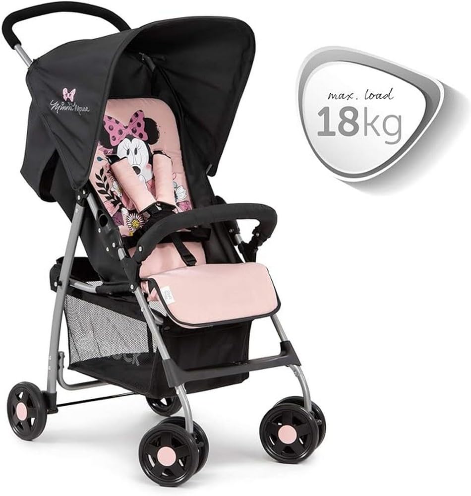 hauck Sport Silla de Paseo Ligera Disney Minnie Mouse, Reclinable desde Nacimiento (hasta 15 kg), Plegable, Rosa