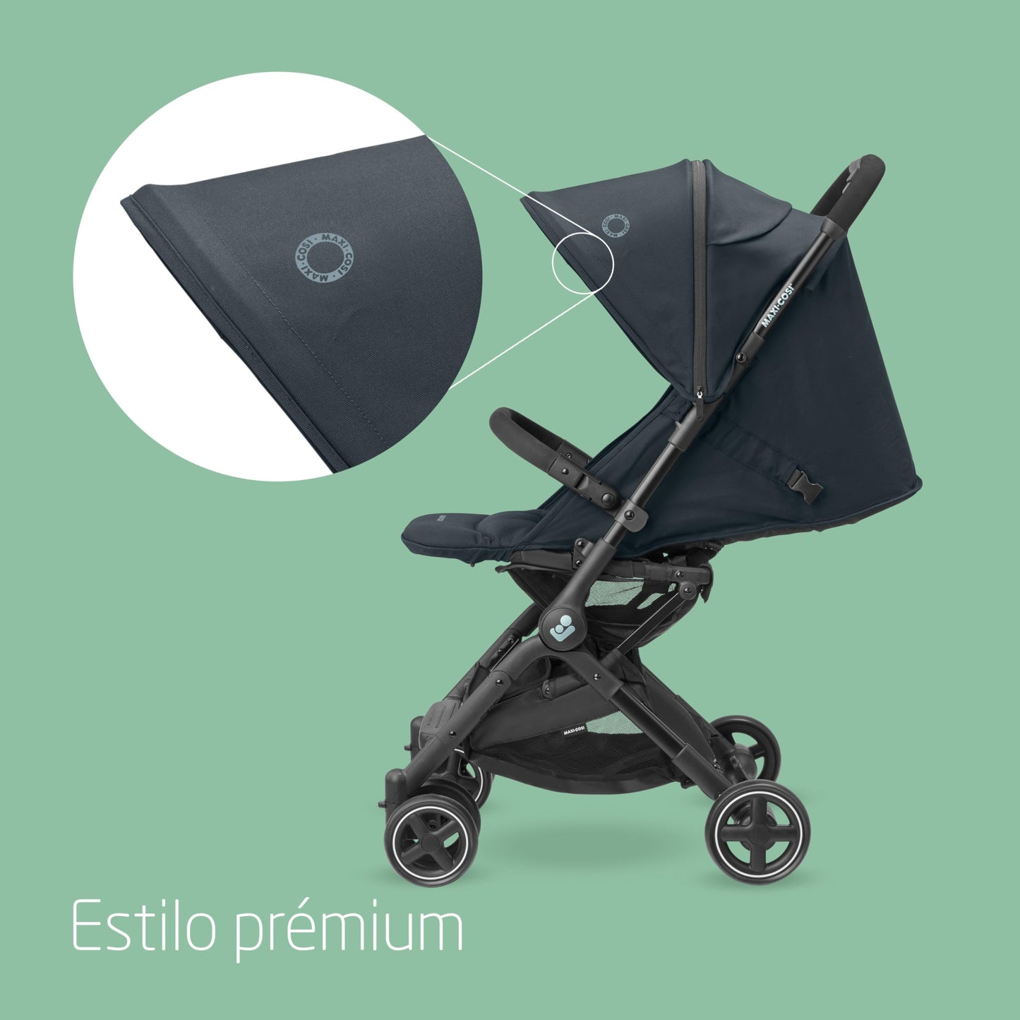 Maxi-Cosi Lara2 Silla de Paseo Ligera y Compacta, con Plegado Automático y Reclinación Total, de 0 a 4 Años (hasta 22 kg), Essential Graphite