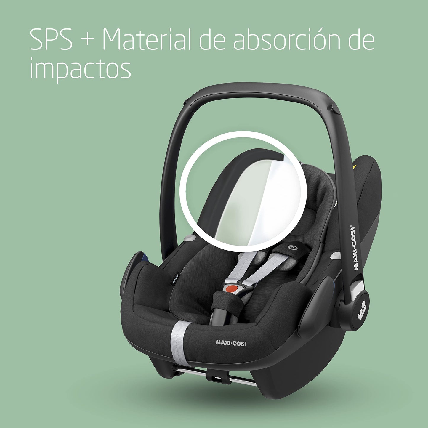 Maxi-Cosi Pebble Pro i-Size Silla de Coche para Bebé Grupo 0+, con Cojín Reductor para Recién Nacidos, de 0-12 Meses (45-75 cm), Essential Black