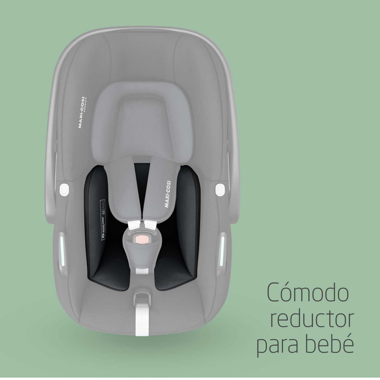 Maxi-Cosi Pebble S i-Size Silla de Coche Ligera para Recién Nacido, con Reductor y Protección G-CELL, de 0-15 Meses, Tonal Black