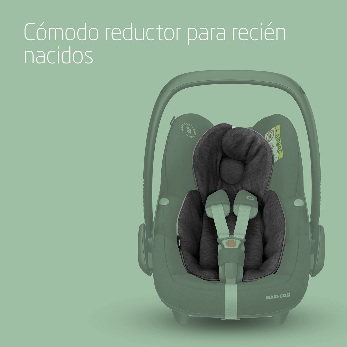 Maxi-Cosi Pebble Pro i-Size Silla de Coche para Bebé Grupo 0+, con Cojín Reductor para Recién Nacidos, de 0-12 Meses (45-75 cm), Essential Black