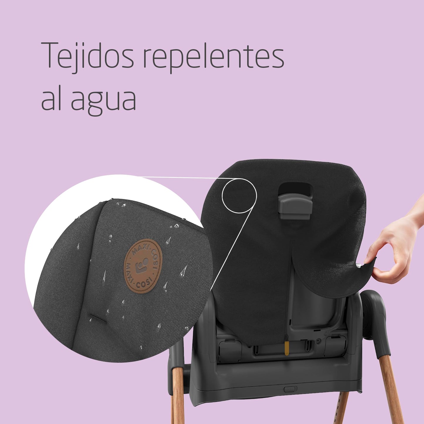 Maxi-Cosi Minla Trona Evolutiva 6 en 1, con 9 Alturas y 5 Reclinaciones, Plegado Compacto, de 0 a 14 Años, Essential Graphite