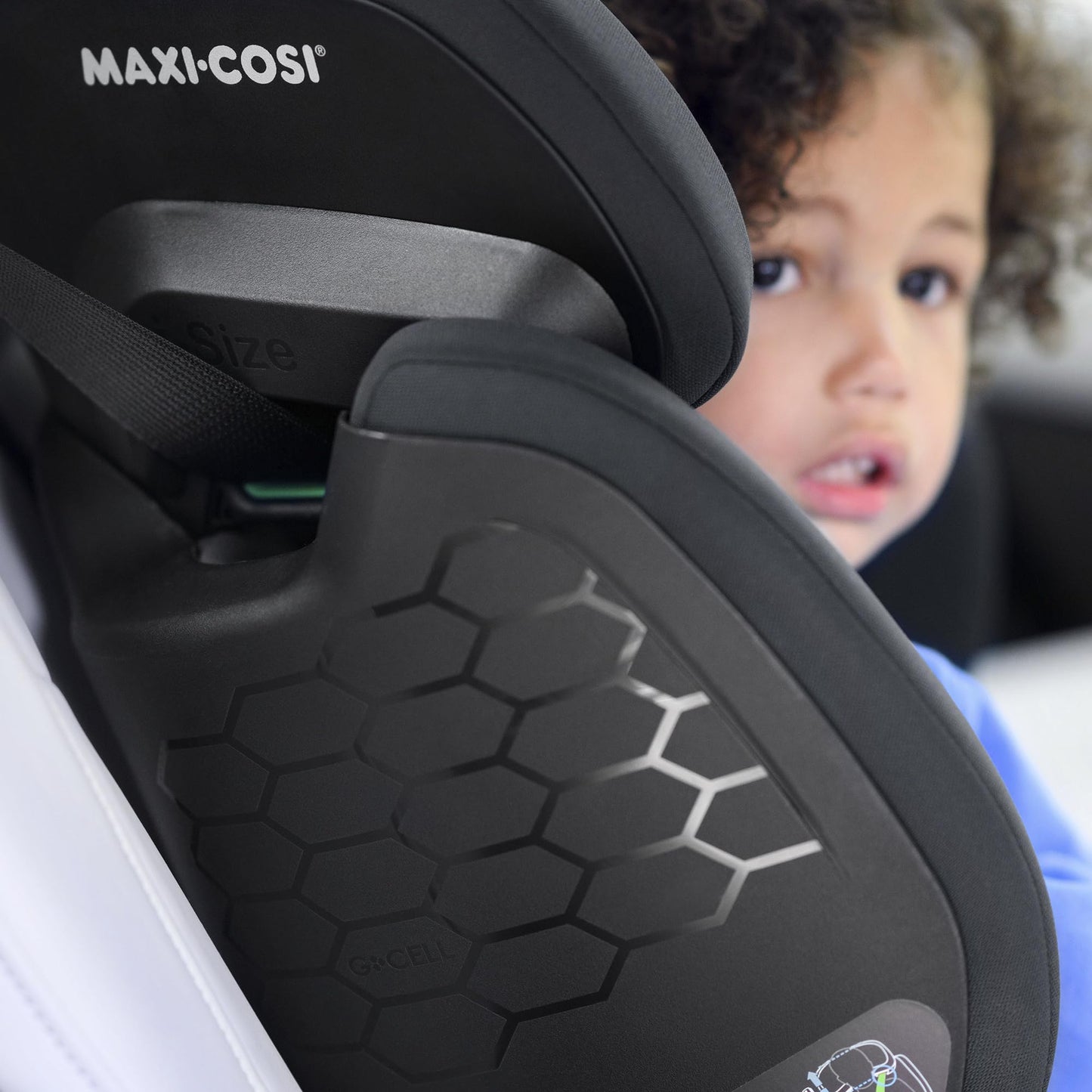 Maxi-Cosi RodiFix M i-Size Silla de Coche ISOFIX con Respaldo Alto, con Protección G-CELL, de 3.5 a 12 Años (100-150 cm), Basic Black
