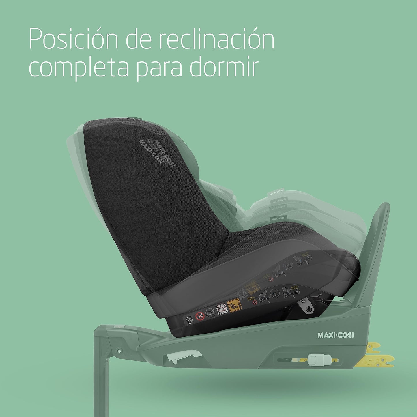 Maxi-Cosi Pearl Pro² Silla de Coche i-Size, con ISOFIX, de 6 Meses a 4 Años (67 a 105 cm), Negro