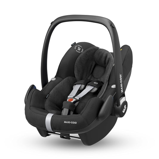Maxi-Cosi Pebble Pro i-Size Silla de Coche para Bebé Grupo 0+, con Cojín Reductor para Recién Nacidos, de 0-12 Meses (45-75 cm), Essential Black